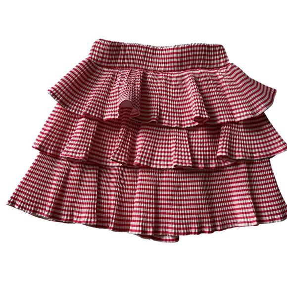 Pinkfong Pink Striped Tiered Ruffle Skirt - Size 3T - Picture 1 of 5